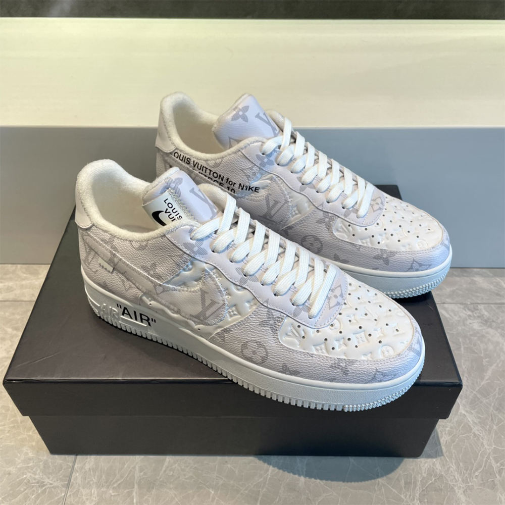 Louis Vuitton X Nike Air Force 1 Sneaker In Beige - DesignerGu