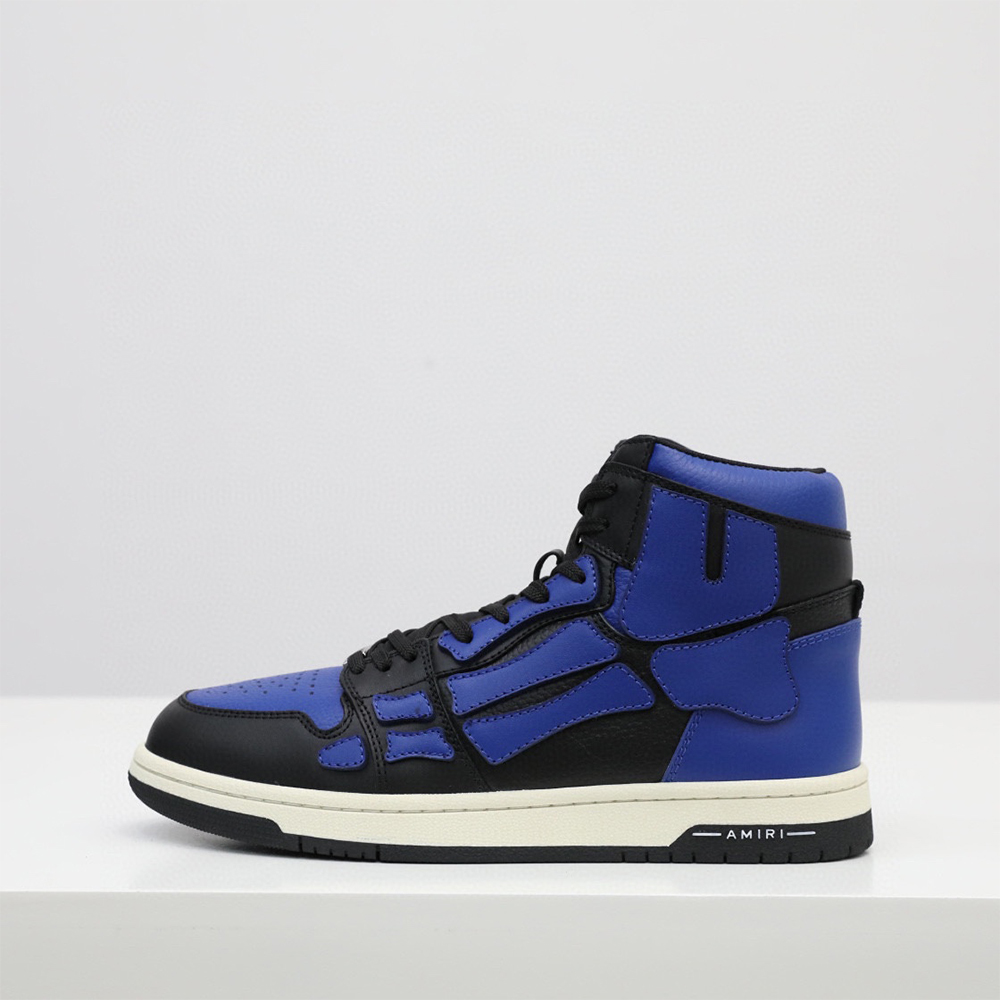 Amiri Skel-Top Hi Sneaker Black/Blue - DesignerGu