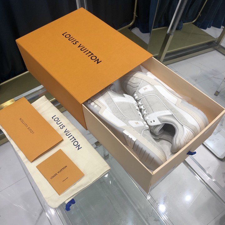 Louis Vuitton Trainer Sneaker In Beige(Upon uk size)  - DesignerGu