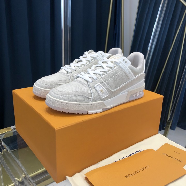 Louis Vuitton Trainer Sneaker In Beige(Upon uk size)  - DesignerGu