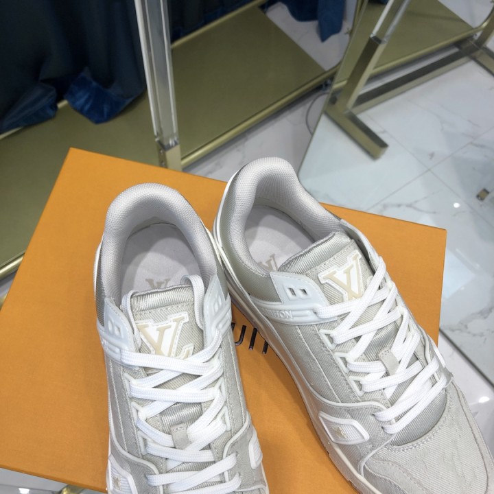 Louis Vuitton Trainer Sneaker In Beige(Upon uk size)  - DesignerGu