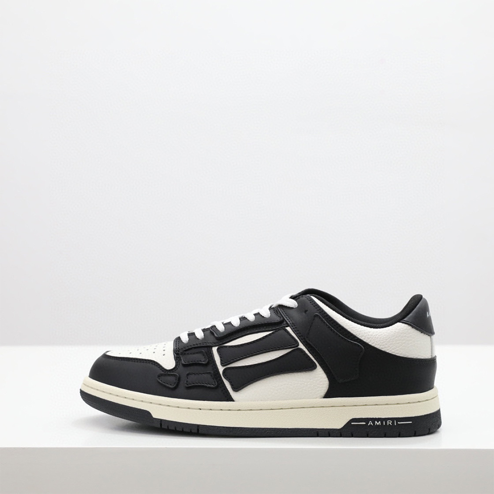 Amiri Skel-Top Low Sneaker Black/White - DesignerGu