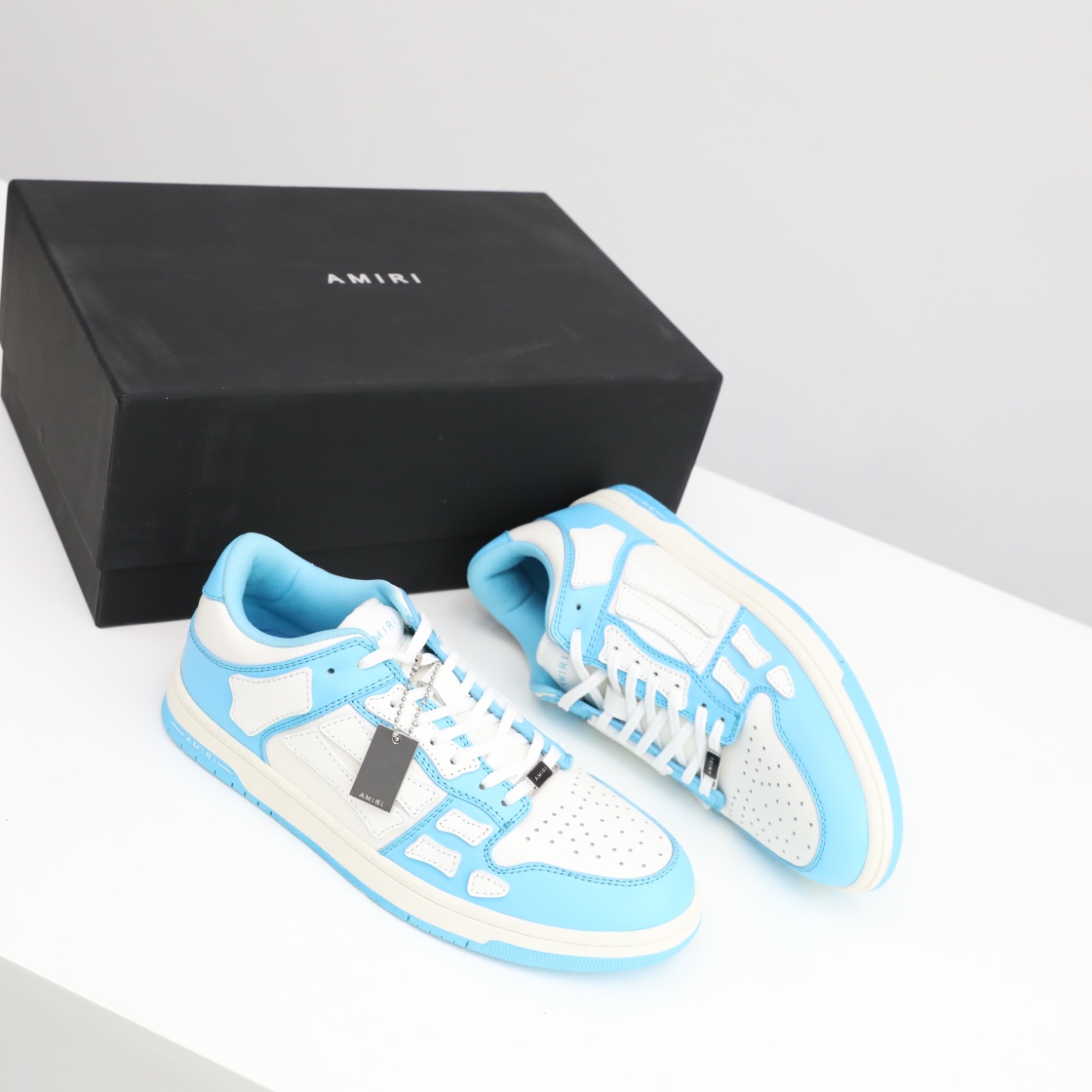 Amiri Skel-Top Low Sneaker Blue/White - DesignerGu