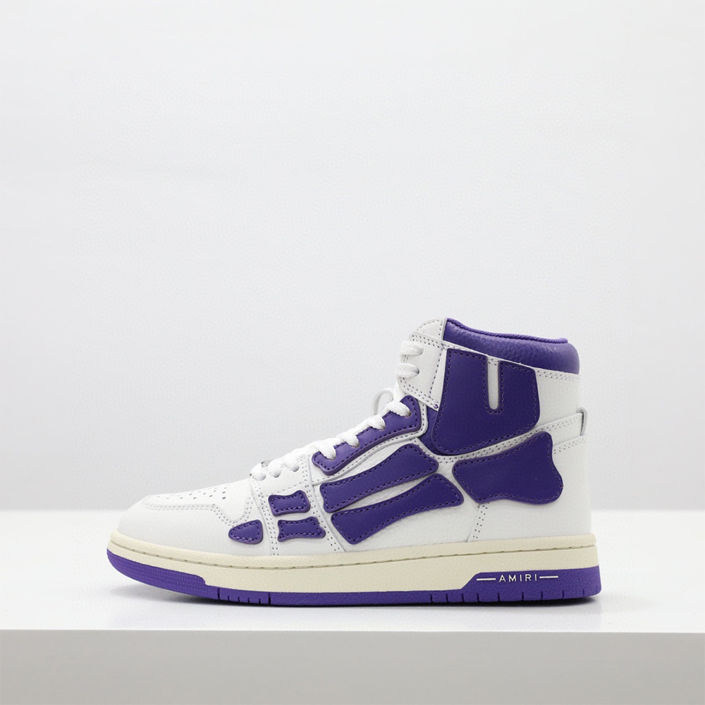 Amiri Skel-Top Hi Sneaker Purple/White - DesignerGu