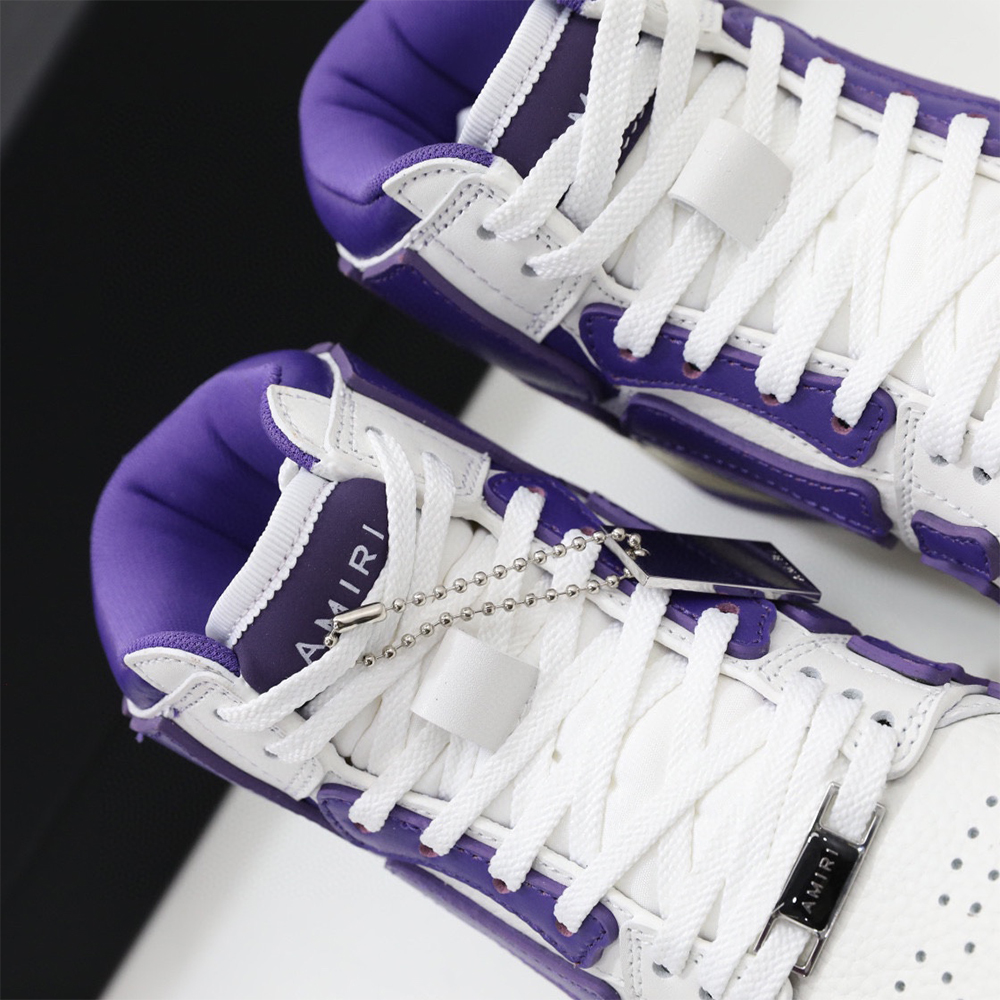 Amiri Skel-Top Hi Sneaker Purple/White - DesignerGu