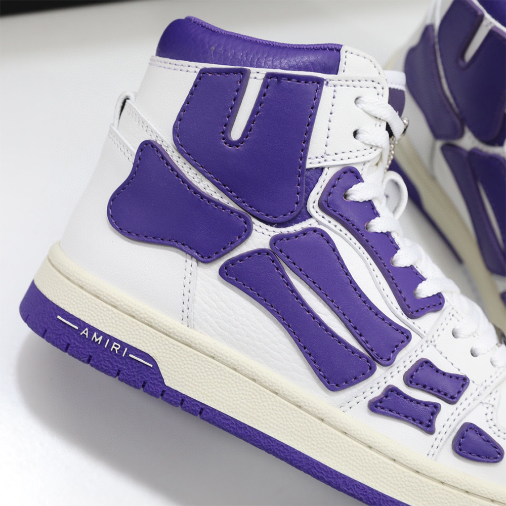 Amiri Skel-Top Hi Sneaker Purple/White - DesignerGu