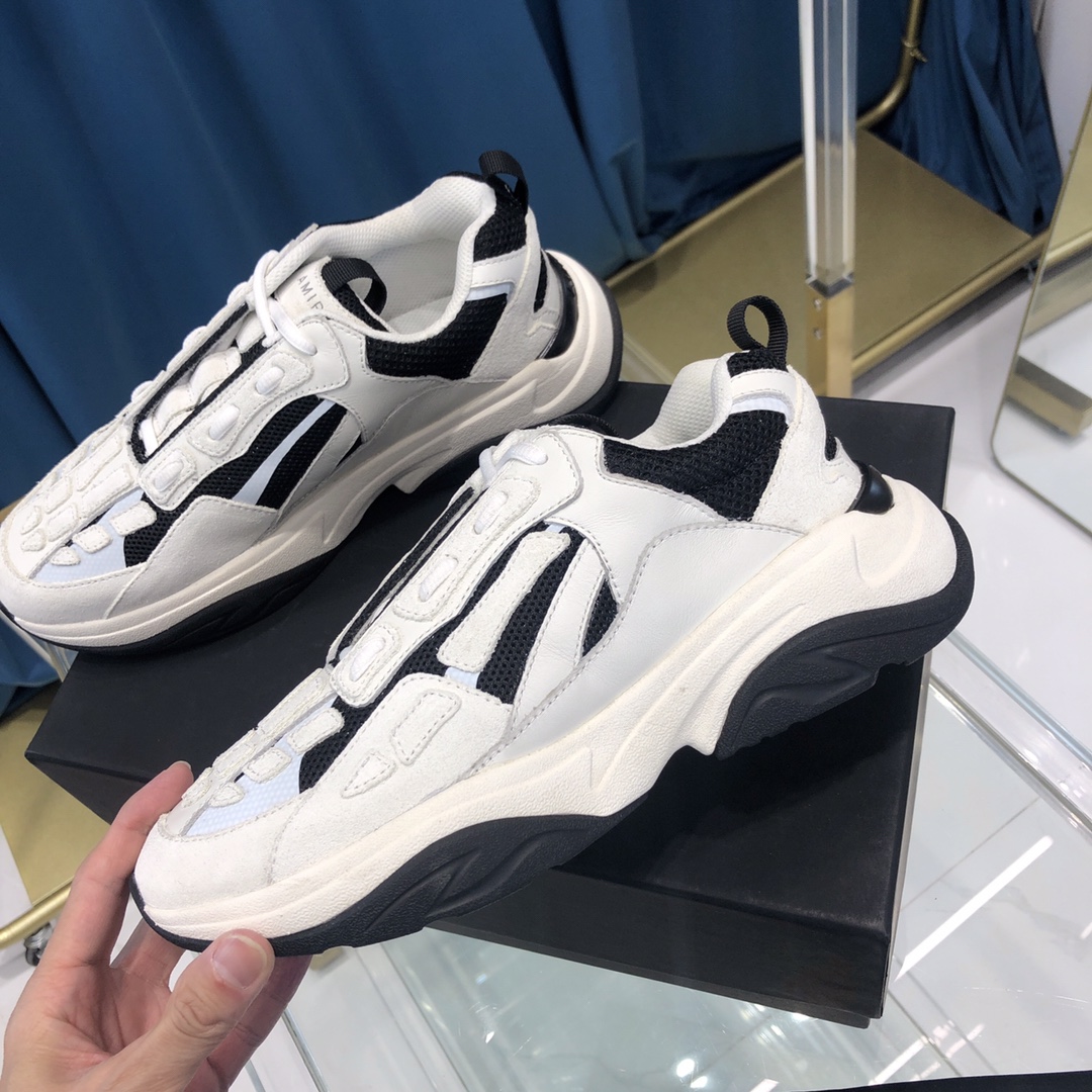 Amiri Bone Runner White & Black - DesignerGu