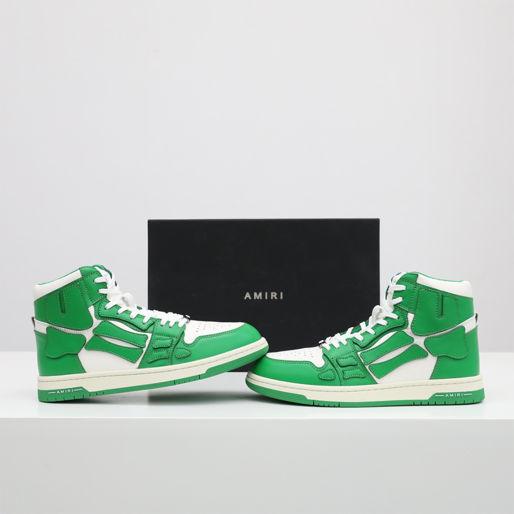 Amiri Skel-Top Hi Sneaker Green/White - DesignerGu