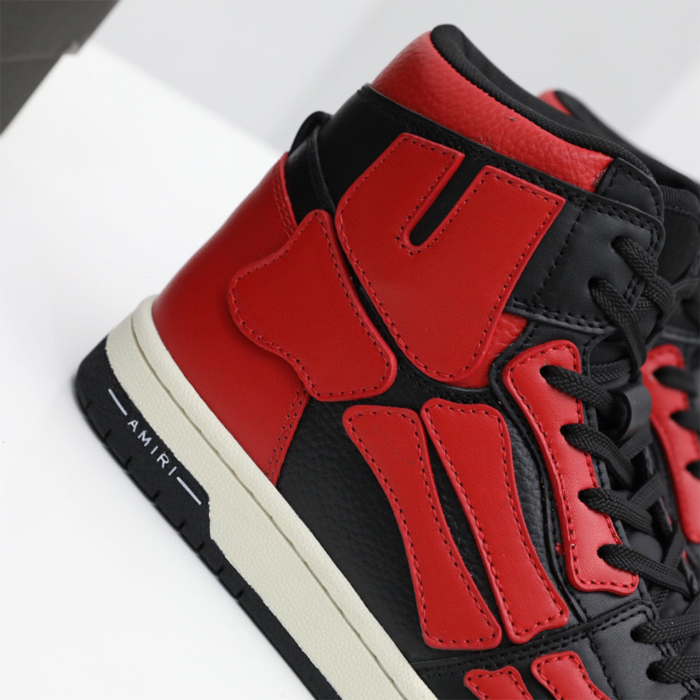 Amiri Skel-Top Hi Sneaker Red/Black - DesignerGu