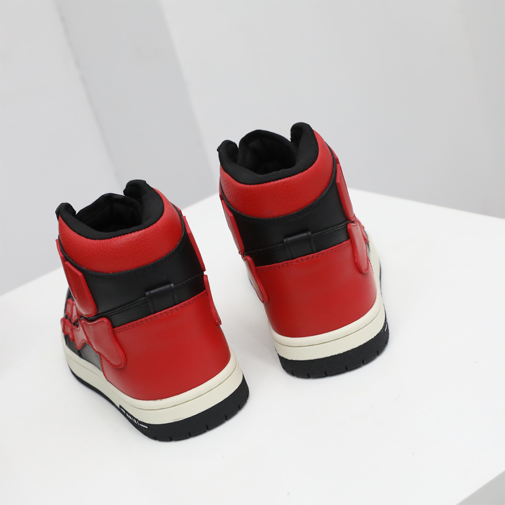 Amiri Skel-Top Hi Sneaker Red/Black - DesignerGu