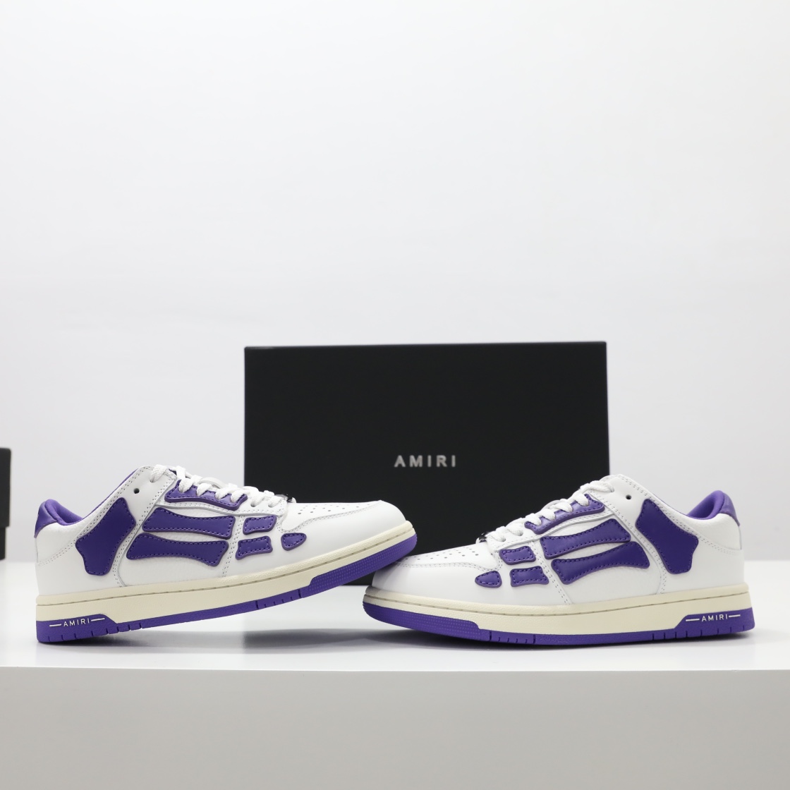 Amiri Skel-Top Low Sneaker Purple/White - DesignerGu