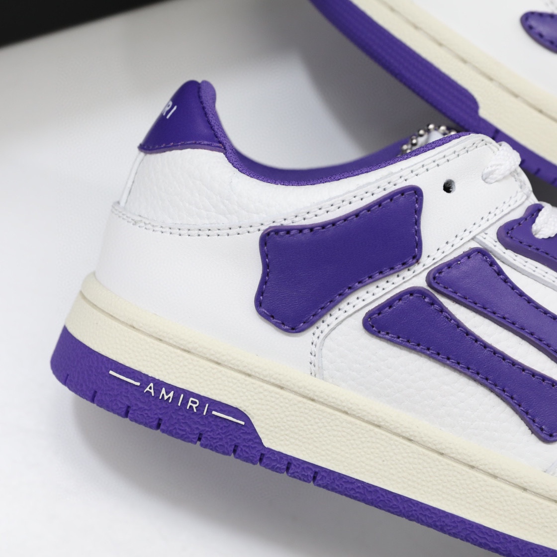 Amiri Skel-Top Low Sneaker Purple/White - DesignerGu