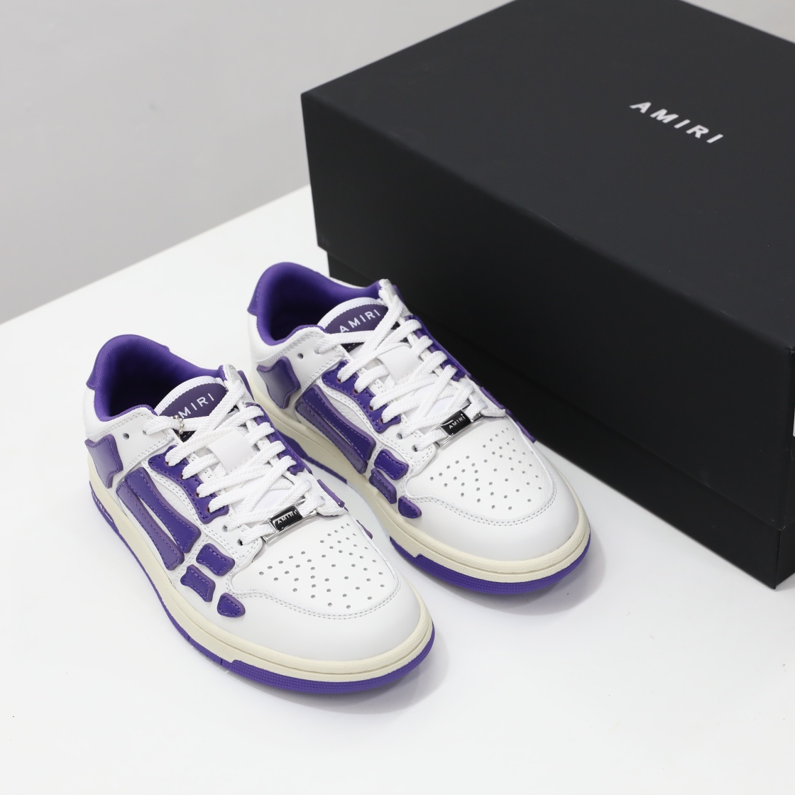 Amiri Skel-Top Low Sneaker Purple/White - DesignerGu