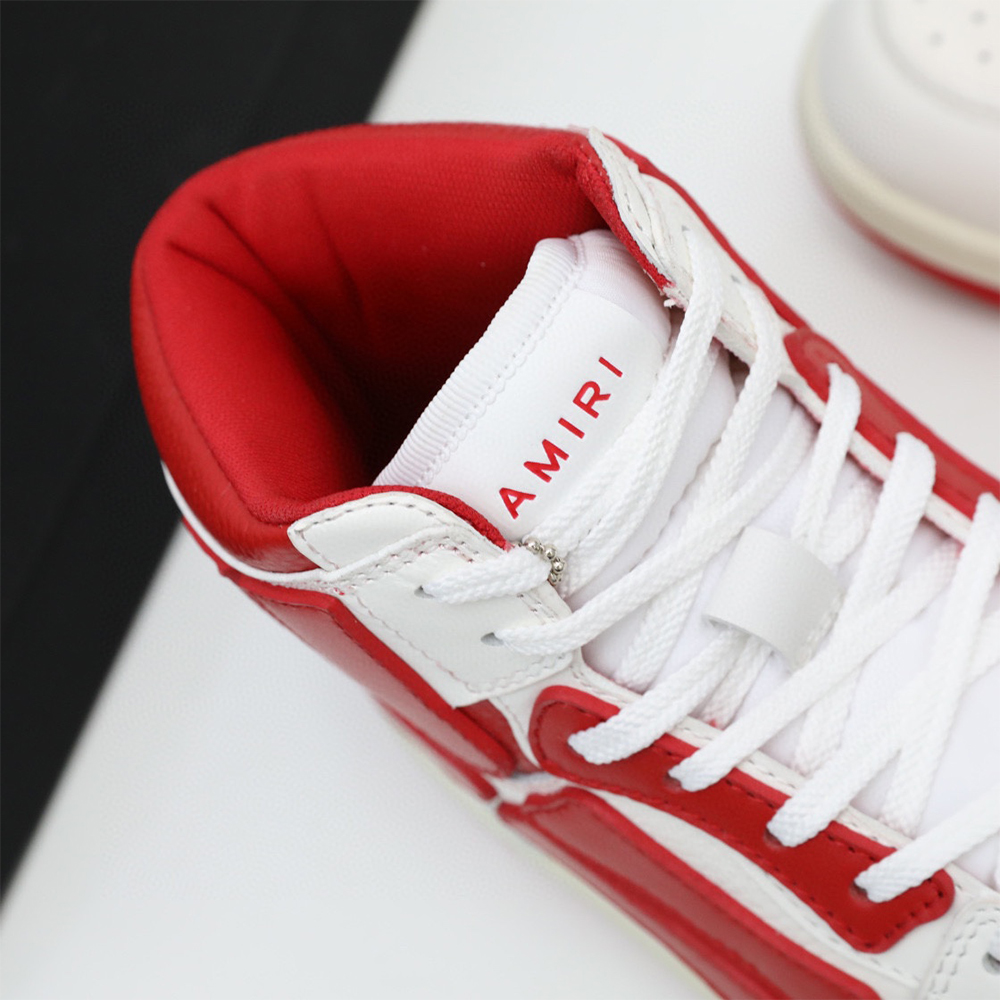 Amiri Skel-Top Hi Sneaker Red/White - DesignerGu