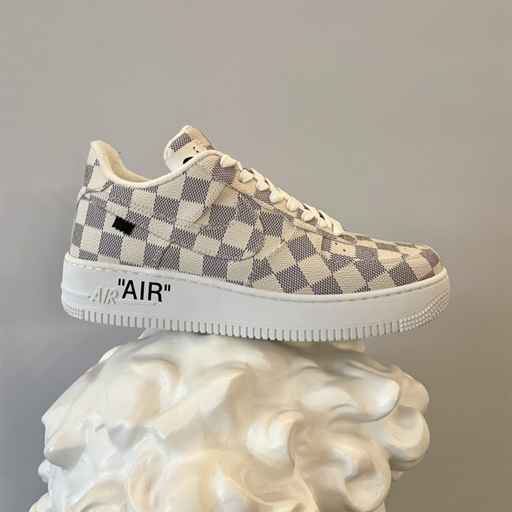 Louis Vuitton X Nike Air Force 1 Damier Sneaker - DesignerGu