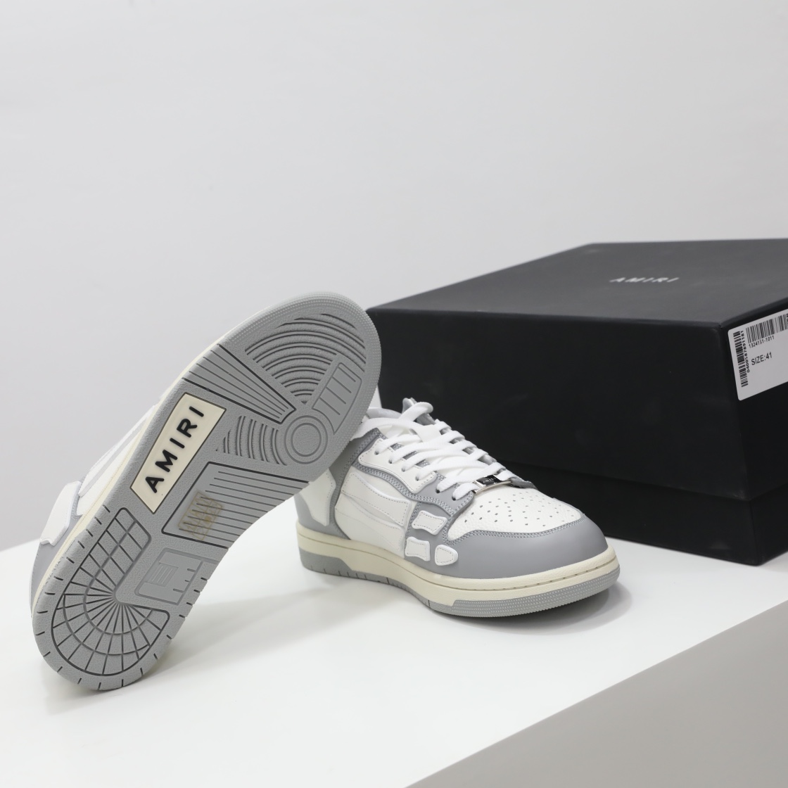 Amiri Skel-Top Low Sneaker Grey/White - DesignerGu