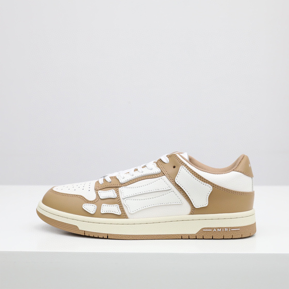 Amiri Skel-Top Low Sneaker Brown/White - DesignerGu