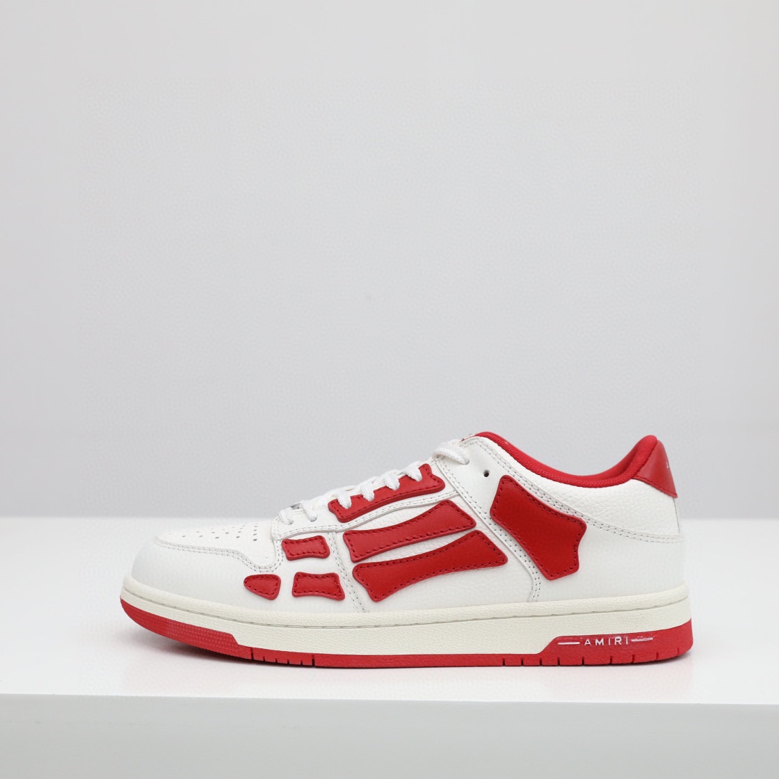 Amiri Skel-Top Low Sneaker Red/White - DesignerGu