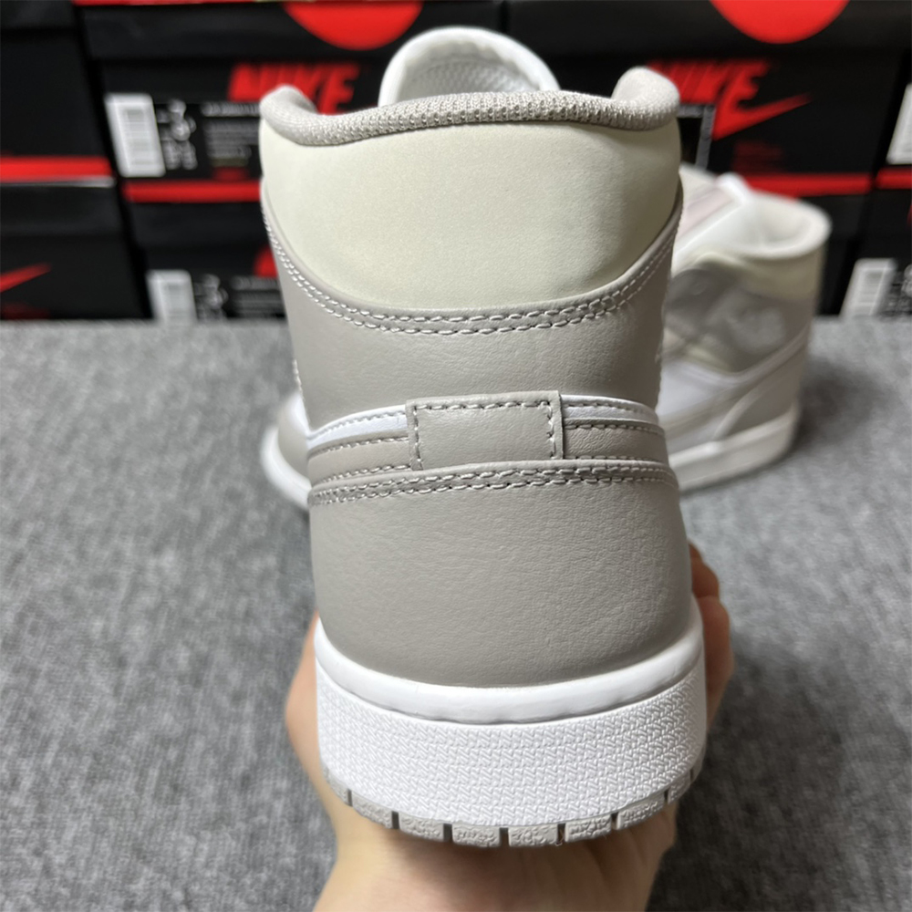 Air Jordan 1 Mid Grey Sneaker - DesignerGu