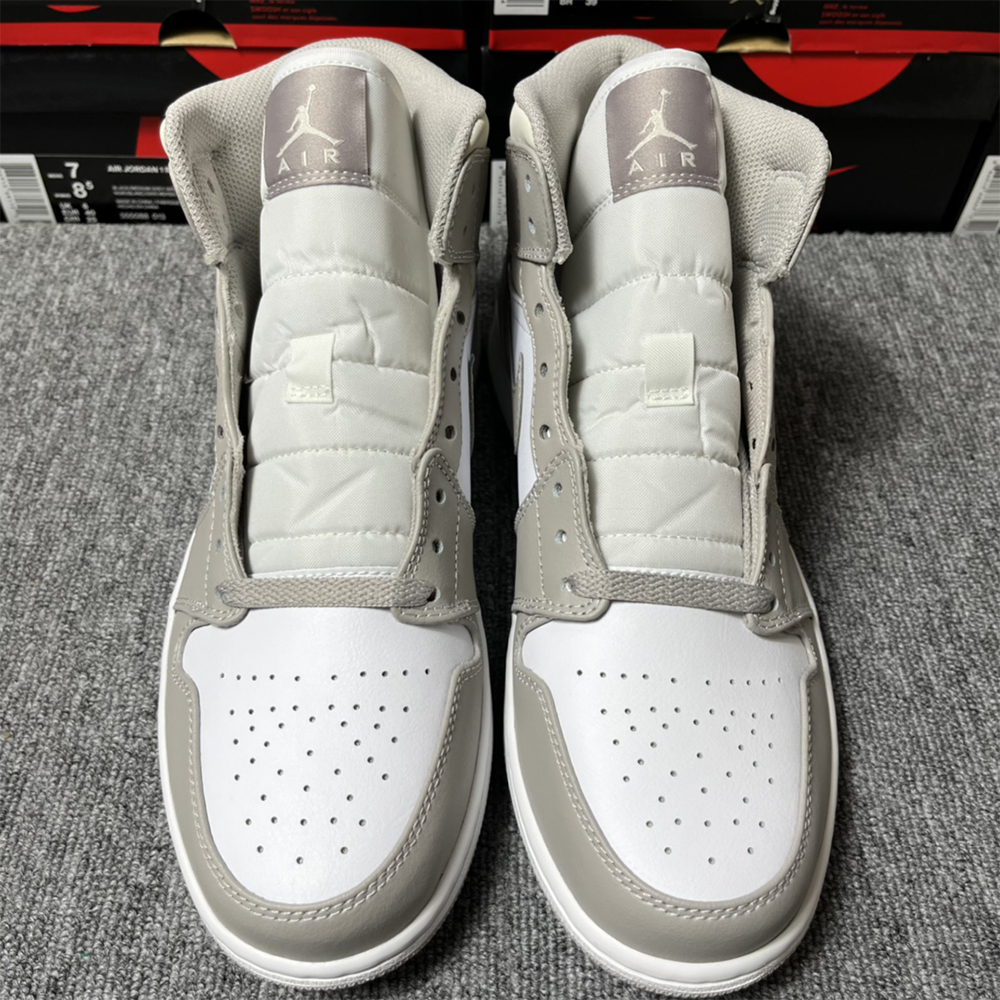 Air Jordan 1 Mid Grey Sneaker - DesignerGu