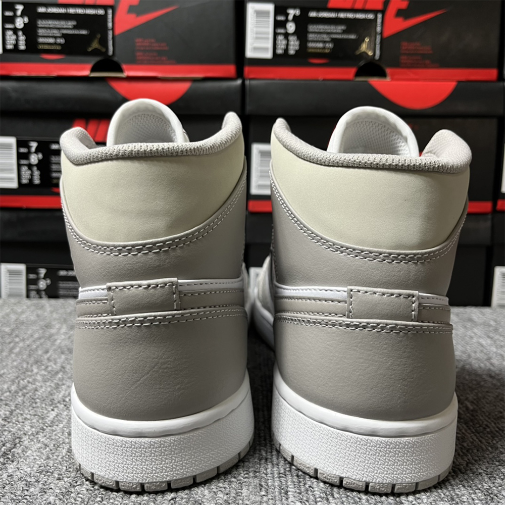 Air Jordan 1 Mid Grey Sneaker - DesignerGu