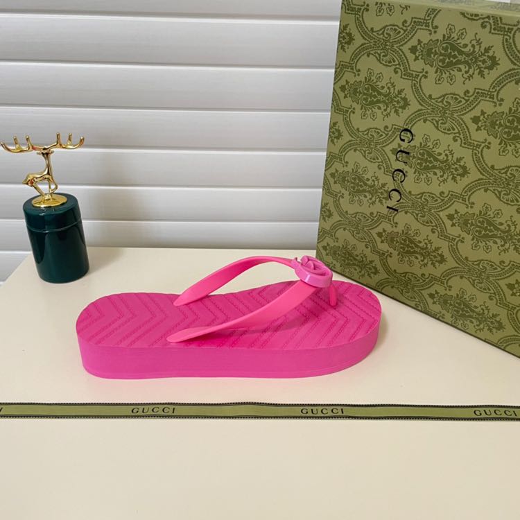 Gucci Thong Sandal With Double G - DesignerGu