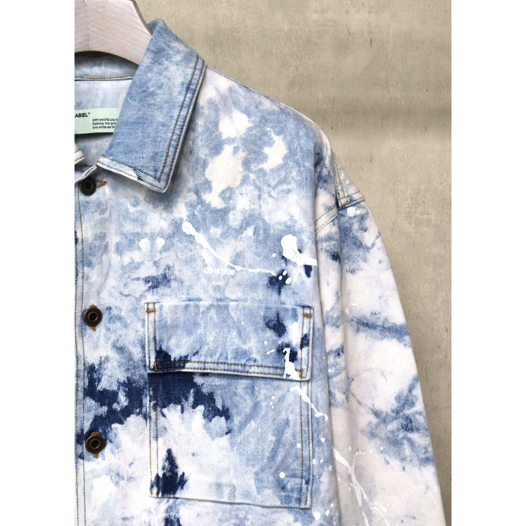 Off White Arrow Denim Jacket - DesignerGu