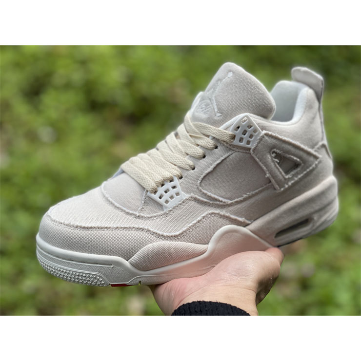 Air Jordan 4 WMNS “Canvas” DQ4909-100 - DesignerGu