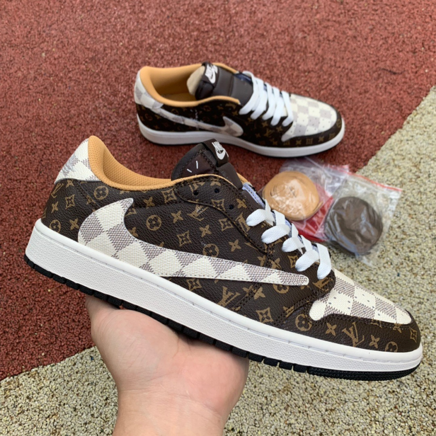 Travis Scott x Nike Air Jordan 1 Low AJ1 Sneaker DM7866-116 - DesignerGu