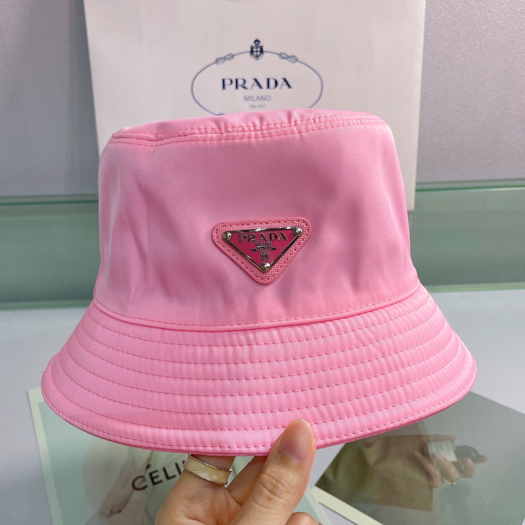 Prada Canvas Bucket Hat - DesignerGu