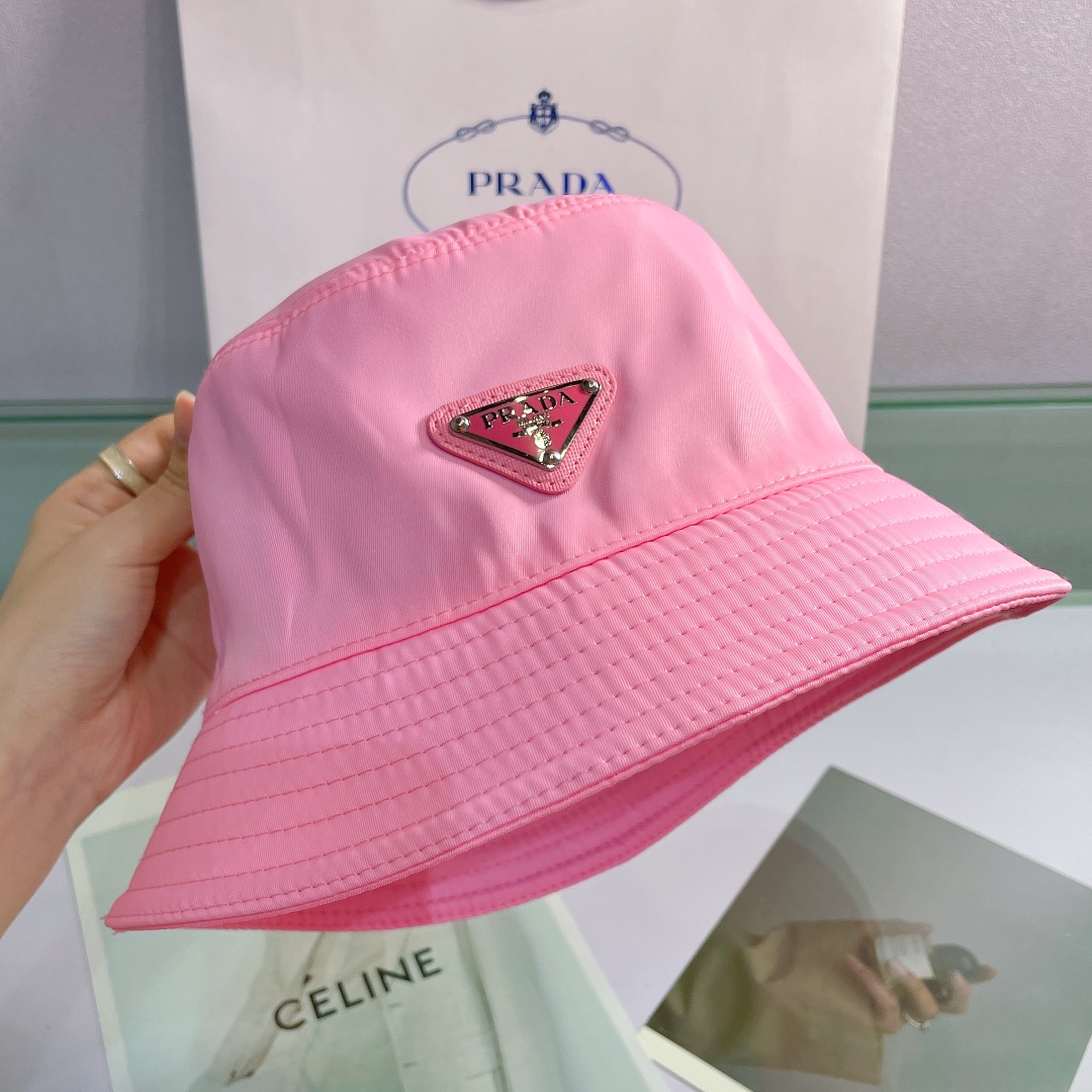 Prada Canvas Bucket Hat - DesignerGu