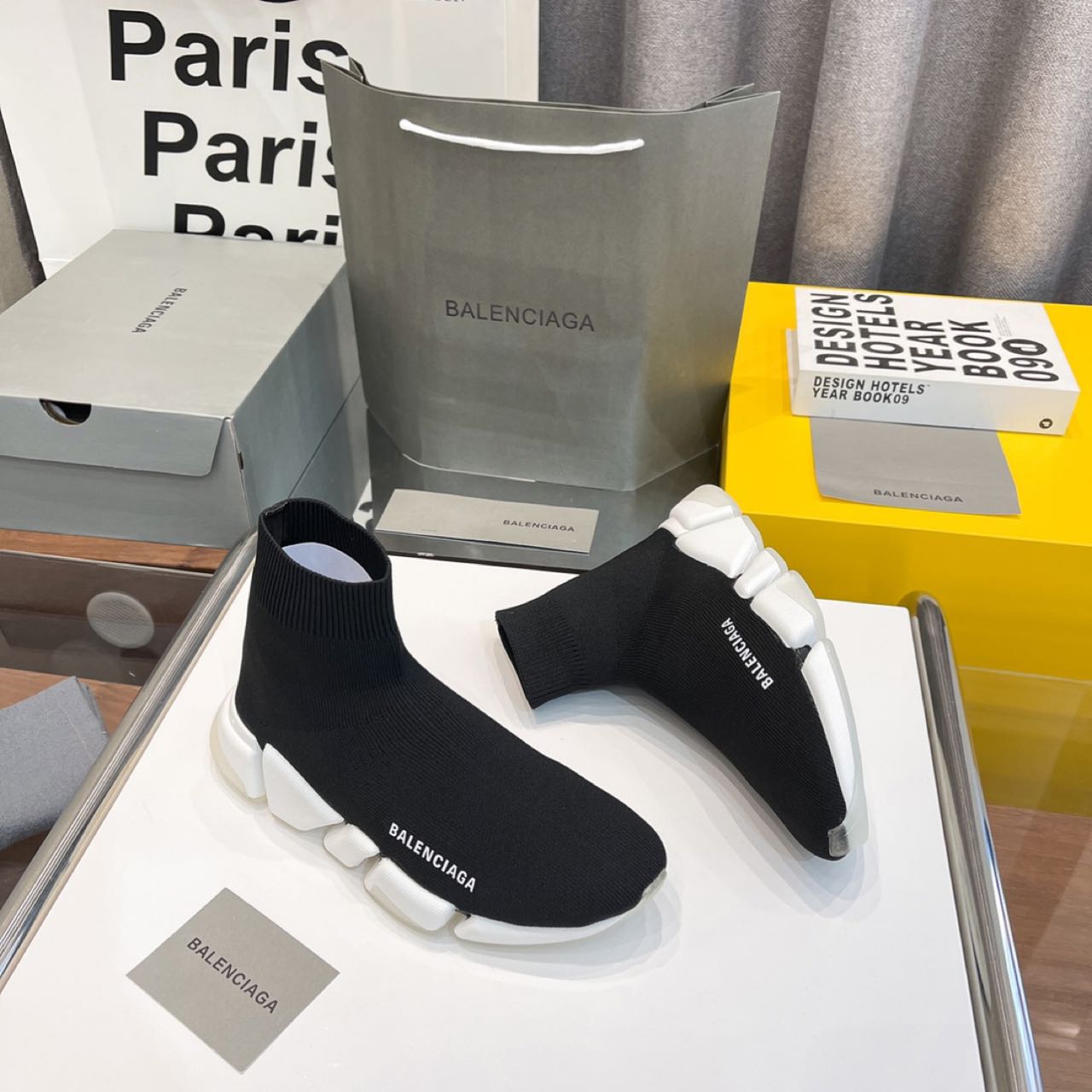 Balenciaga Speed Trainer Sock Sneaker Black - DesignerGu