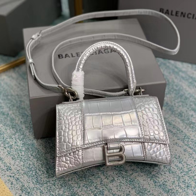 Balenciaga Hourglass Top Handle Bag (19-21-8CM) - DesignerGu