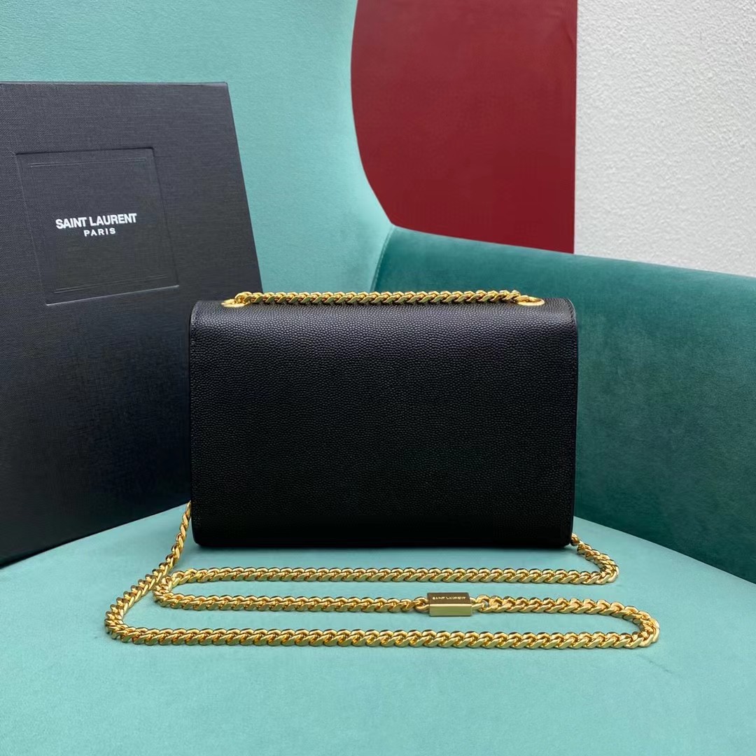 Saint Laurent Envelope Bag In Black(20-12.5-5CM) - DesignerGu