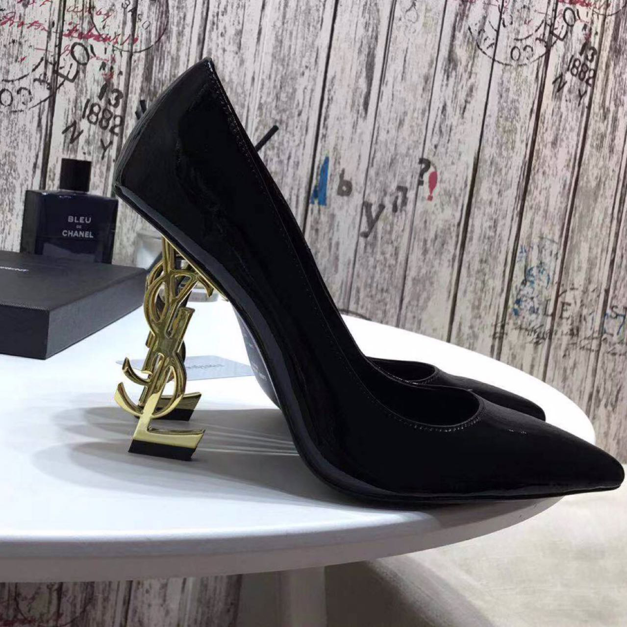 Saint Laurent Black Heels - DesignerGu