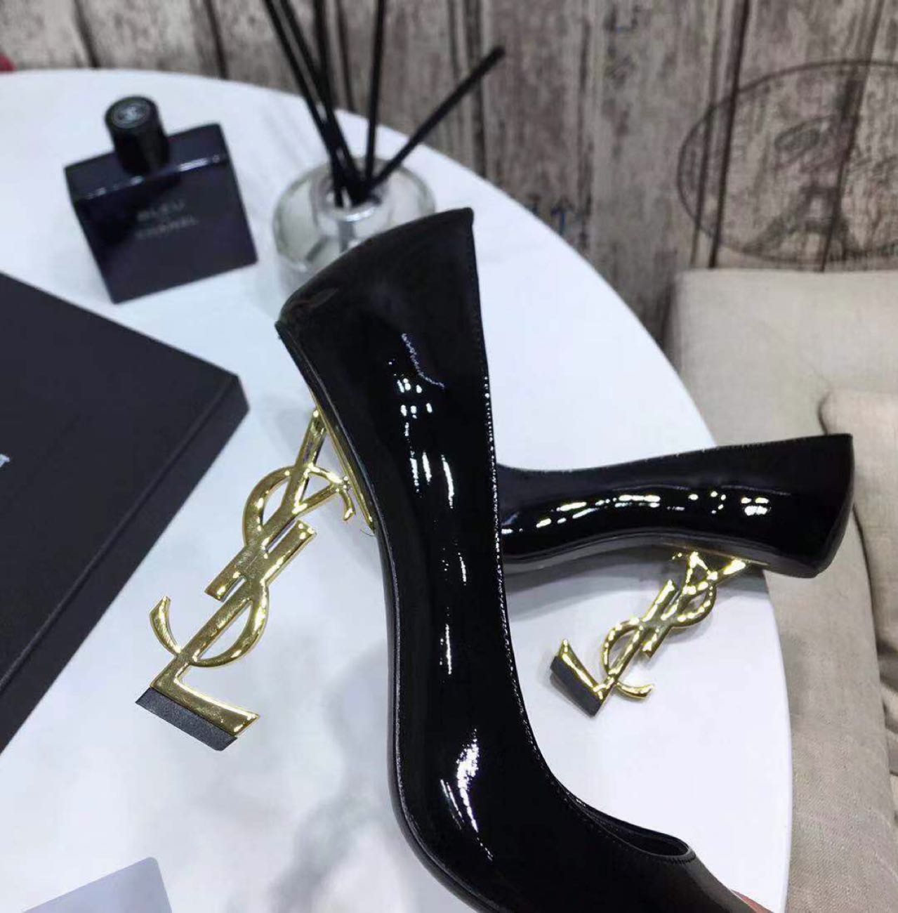 Saint Laurent Black Heels - DesignerGu