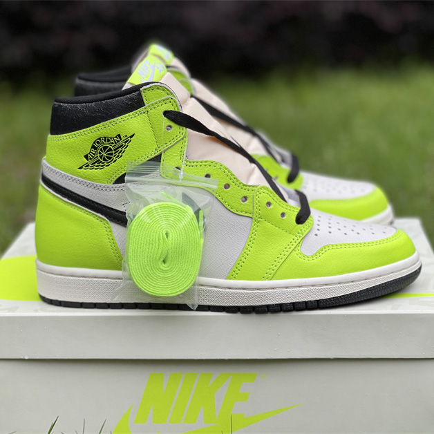 Air Jordan 1 High OG 'Volt' Sneakers   555088-702 - DesignerGu