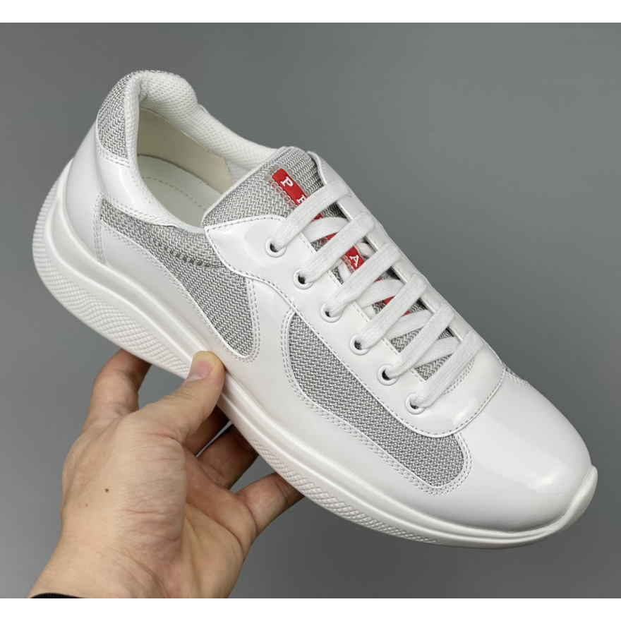 Prada Male America's Cup Sneaker In White(Upon UK Size) - DesignerGu