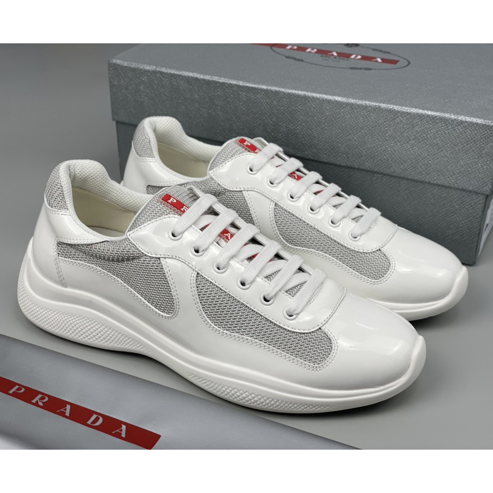 Prada Male America's Cup Sneaker In White(Upon UK Size) - DesignerGu