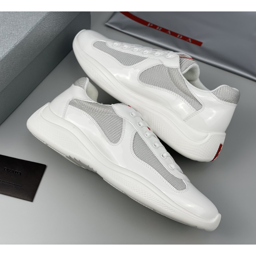 Prada Male America's Cup Sneaker In White(Upon UK Size) - DesignerGu