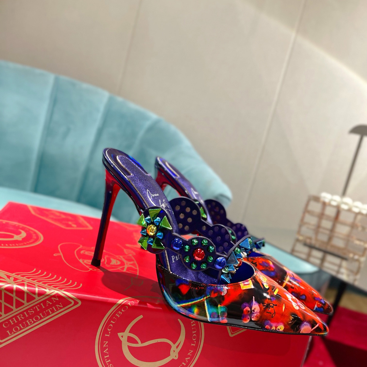 Christian Louboutin Miss Goldora Mules - DesignerGu