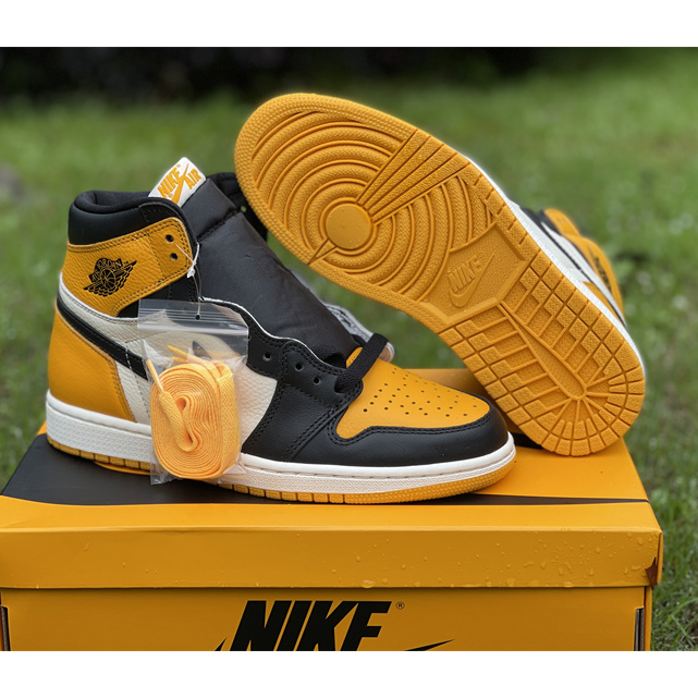 Air Jordan 1 High OG 'Yellow Toe' Sneaker  555088-711 - DesignerGu