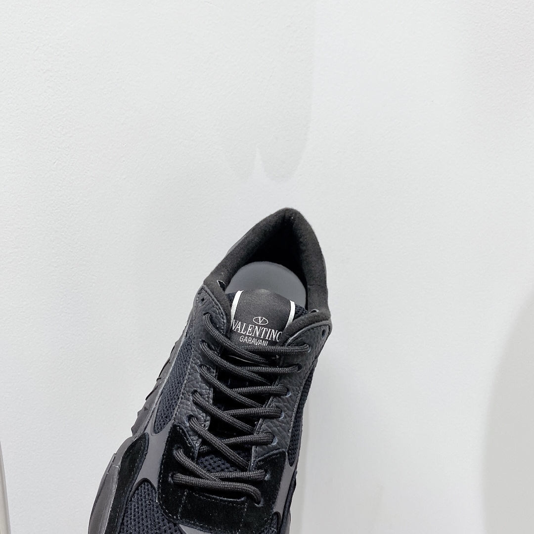 Valenti Mesh Fabric And Suede Sneakers - DesignerGu