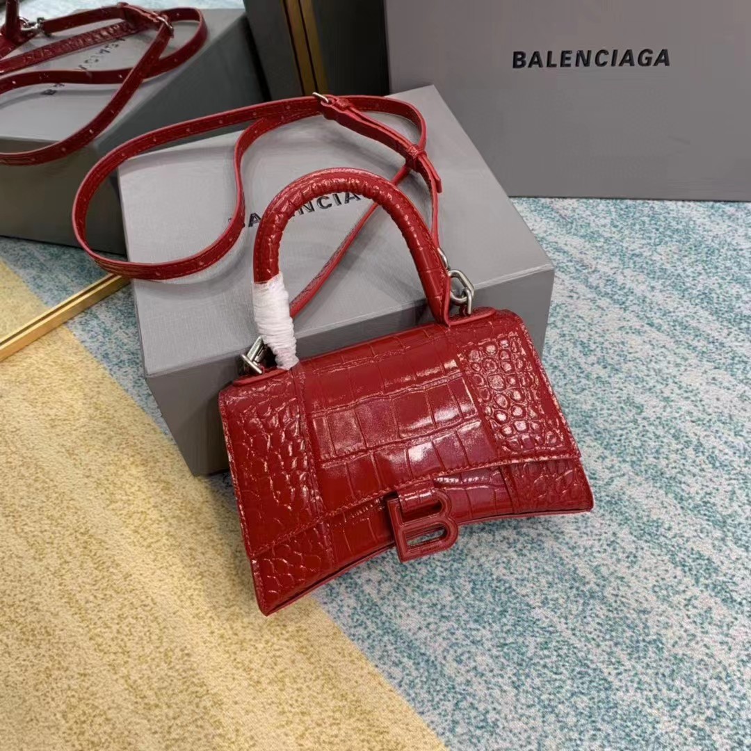 Balenciaga Hourglass Top Handle Bag (19-21-8CM) - DesignerGu