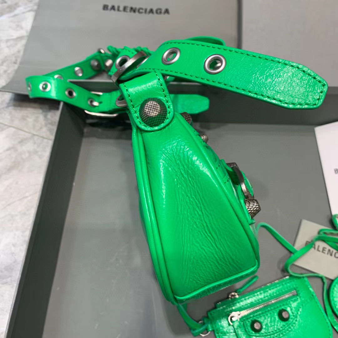 Balenciaga Le Cagole XS Shoulder Bag In Green(26-12-6cm) - DesignerGu