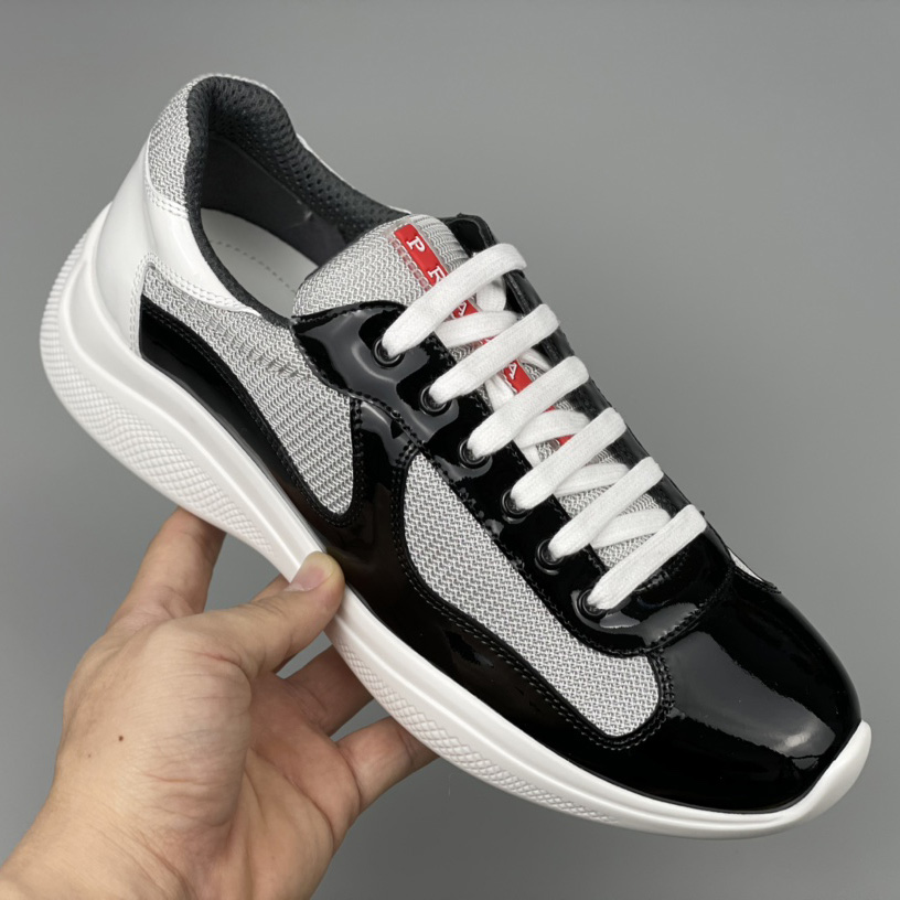 Prada Male America's Cup Sneaker In Black(upon uk size) - DesignerGu