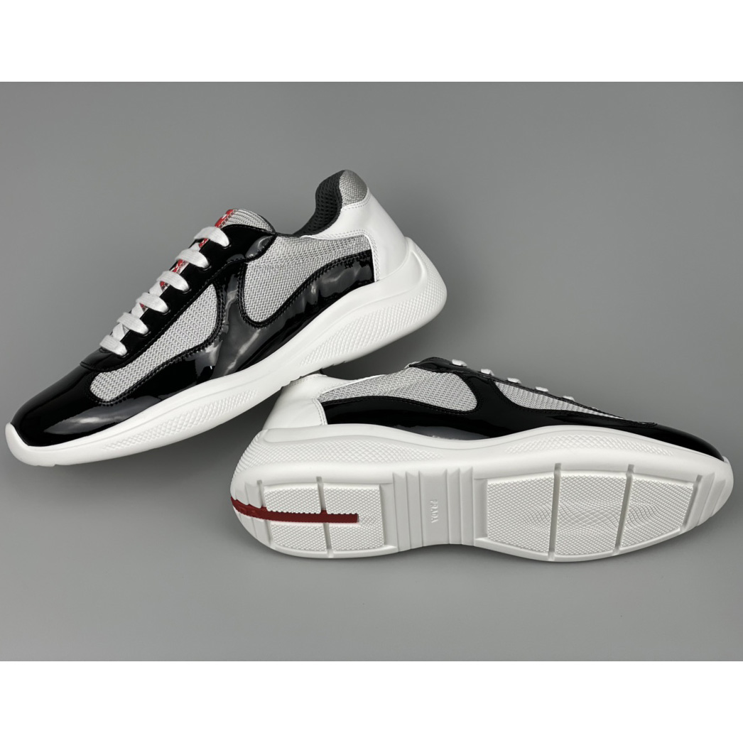 Prada Male America's Cup Sneaker In Black(upon uk size) - DesignerGu