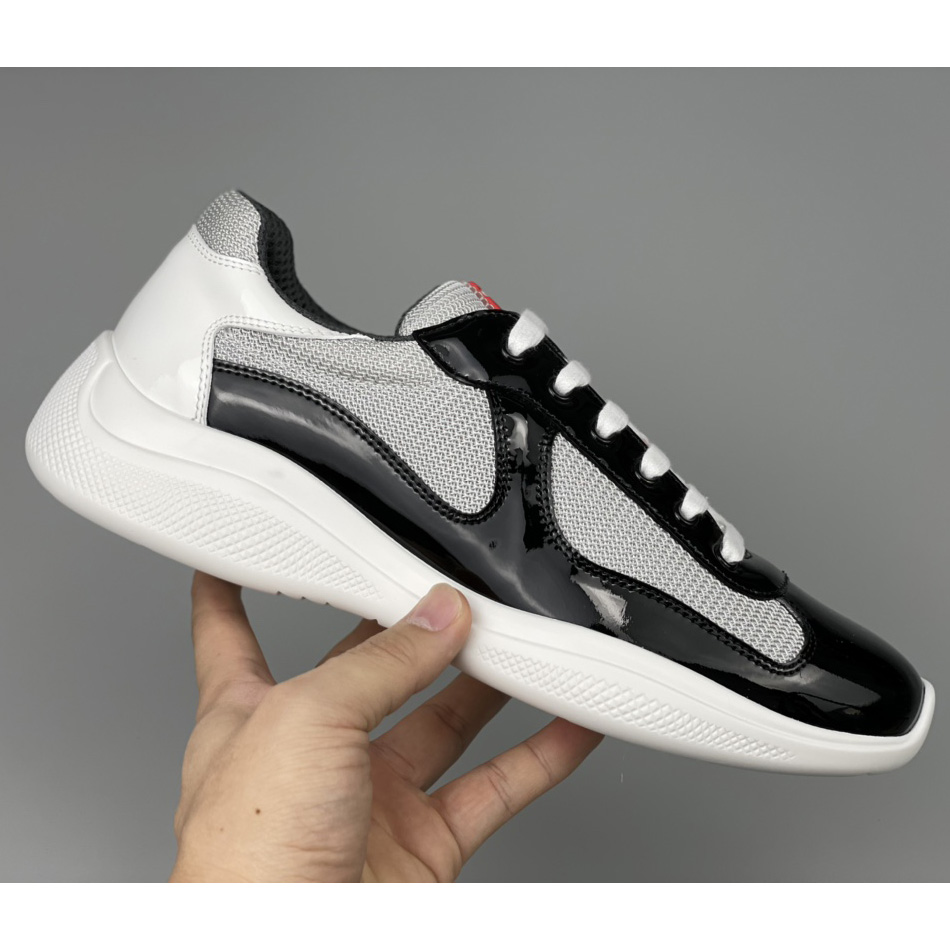 Prada Male America's Cup Sneaker In Black(upon uk size) - DesignerGu