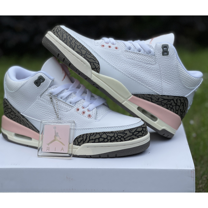 Air Jordan 3 Wmns 'Atmosphere' Sneakers   CK9246-102 - DesignerGu