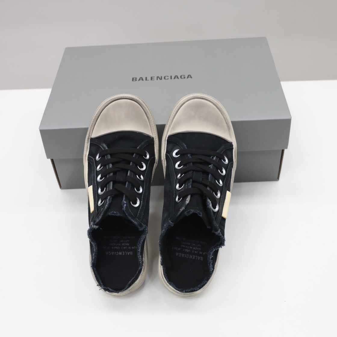 Balenciaga Men's Paris Sneaker Mule In Black - DesignerGu